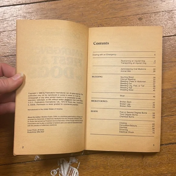 1988 Emergency First Aid for Dogs - Picture 4 of 7